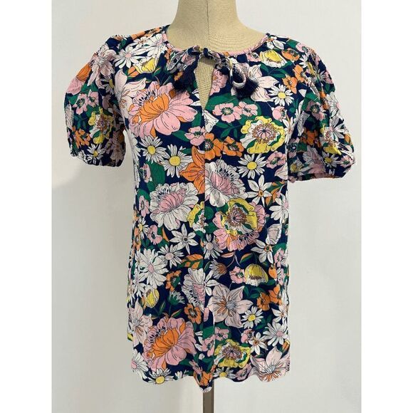 STYLE & CO Mixed-Media Tie-Neck Tassel Ties Top Size Small - Picture 3 of 8